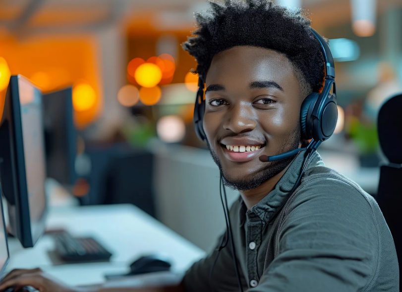Technology support representative ready to help